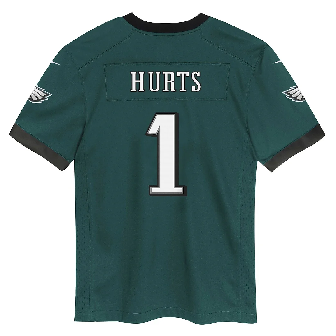 Zennovawear Jalen Hurts Philadelphia Eagles Preschool Team Game Jersey - Midnight Green