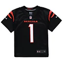 Zennovawear Ja'Marr Chase Cincinnati Bengals Preschool Game Jersey - Black