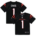 Zennovawear Ja'Marr Chase Cincinnati Bengals Preschool Game Jersey - Black