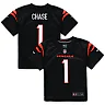 Zennovawear Ja'Marr Chase Cincinnati Bengals Preschool Game Jersey - Black