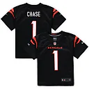 Zennovawear Ja'Marr Chase Cincinnati Bengals Preschool Game Jersey - Black