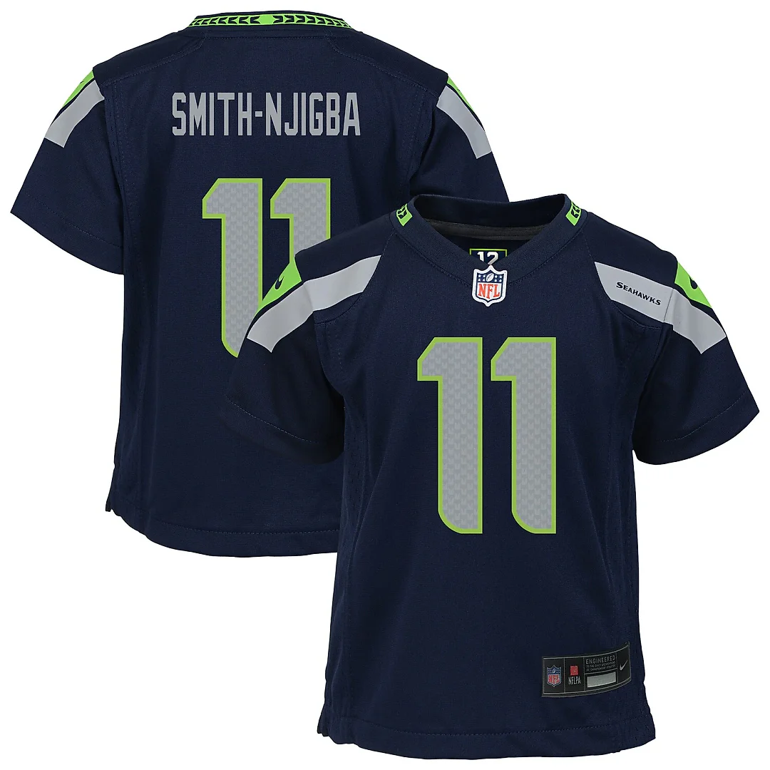 Zennovawear Jaxon Smith-Njigba Seattle Seahawks Preschool Game Jersey - College Navy
