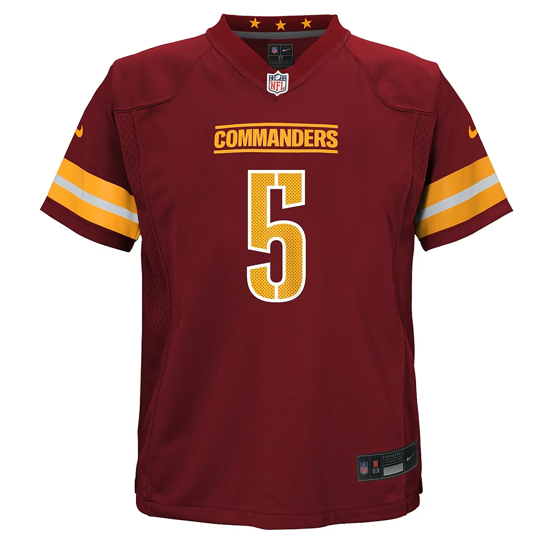 Zennovawear Jayden Daniels Washington Commanders Preschool Team Player Game Jersey - Burgundy