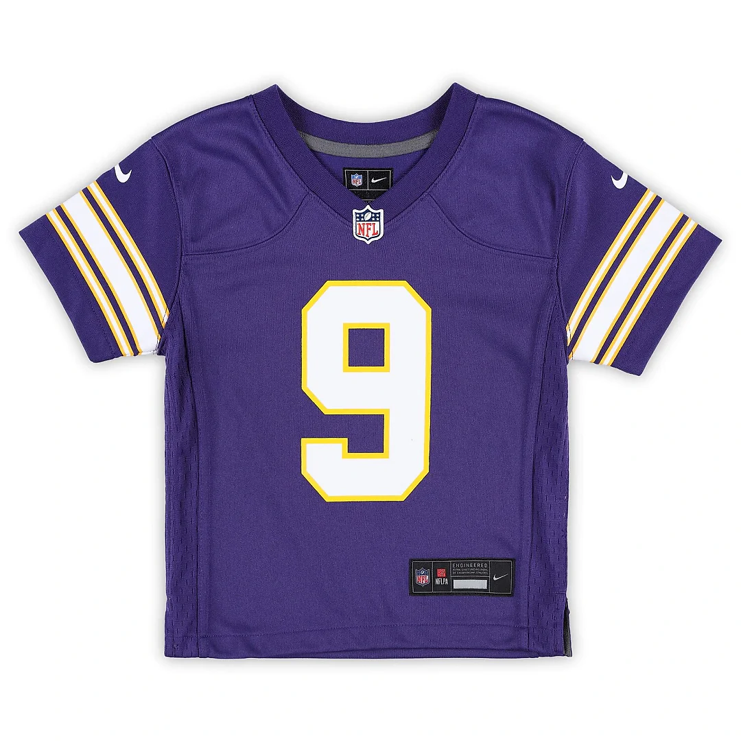 Zennovawear J.J. McCarthy Minnesota Vikings Preschool Classic Player Game Jersey - Purple