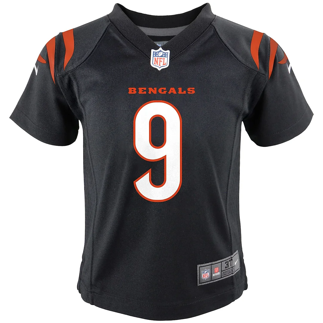 Zennovawear Joe Burrow Cincinnati Bengals Preschool Game Jersey - Black