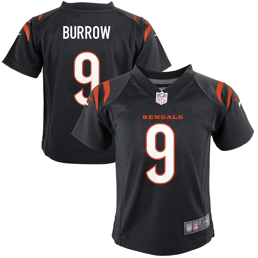Zennovawear Joe Burrow Cincinnati Bengals Preschool Game Jersey - Black