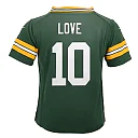 Zennovawear Jordan Love Green Bay Packers Preschool Team Player Game Jersey - Green