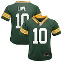 Zennovawear Jordan Love Green Bay Packers Preschool Team Player Game Jersey - Green