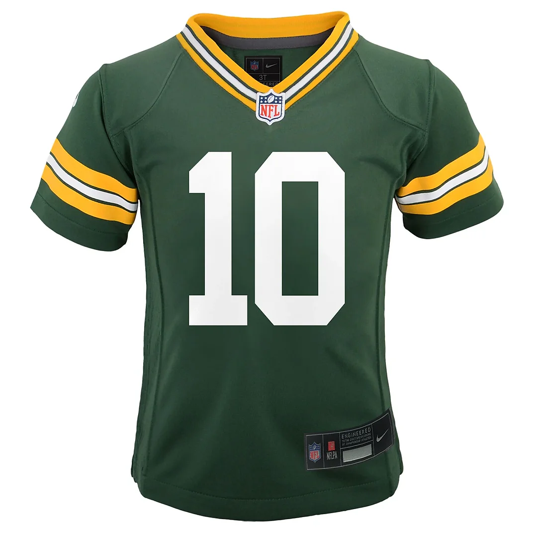 Zennovawear Jordan Love Green Bay Packers Preschool Team Player Game Jersey - Green