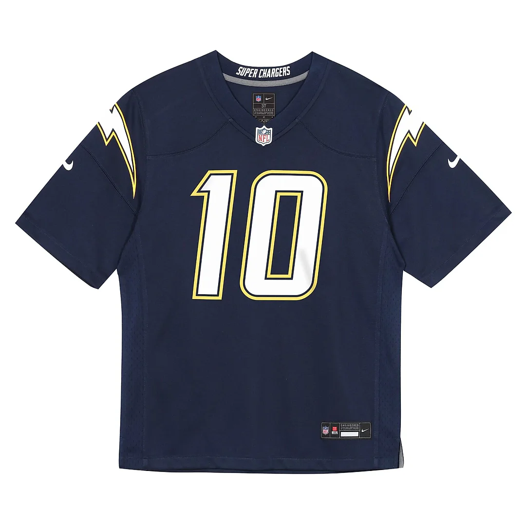 Zennovawear Justin Herbert Los Angeles Chargers Preschool Alternate Game Jersey - Navy