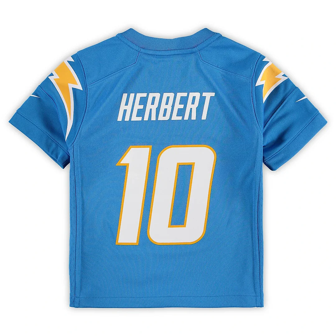 Zennovawear Justin Herbert Los Angeles Chargers Preschool Game Jersey - Powder Blue