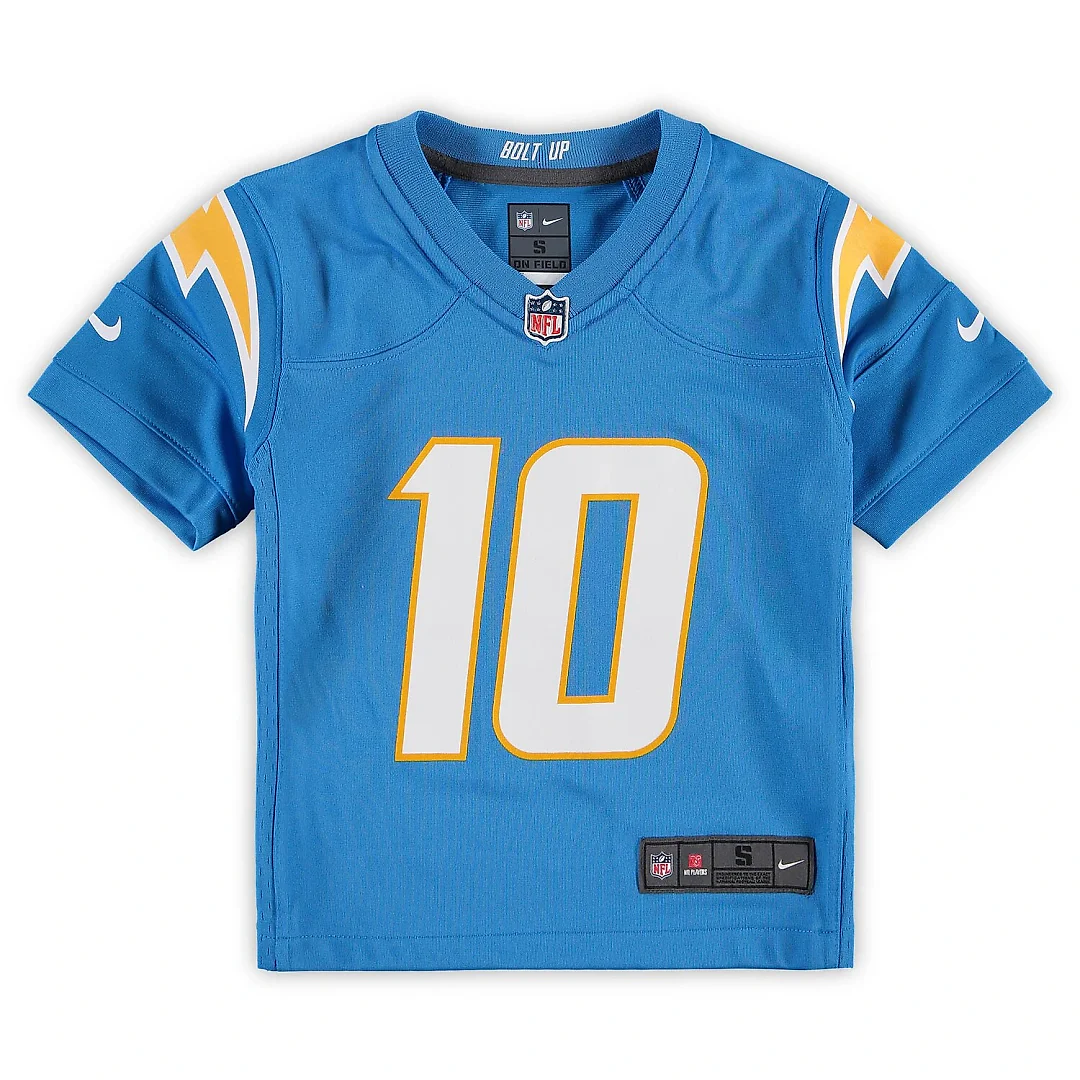 Zennovawear Justin Herbert Los Angeles Chargers Preschool Game Jersey - Powder Blue