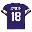 Zennovawear Justin Jefferson Minnesota Vikings Preschool Game Jersey - Purple