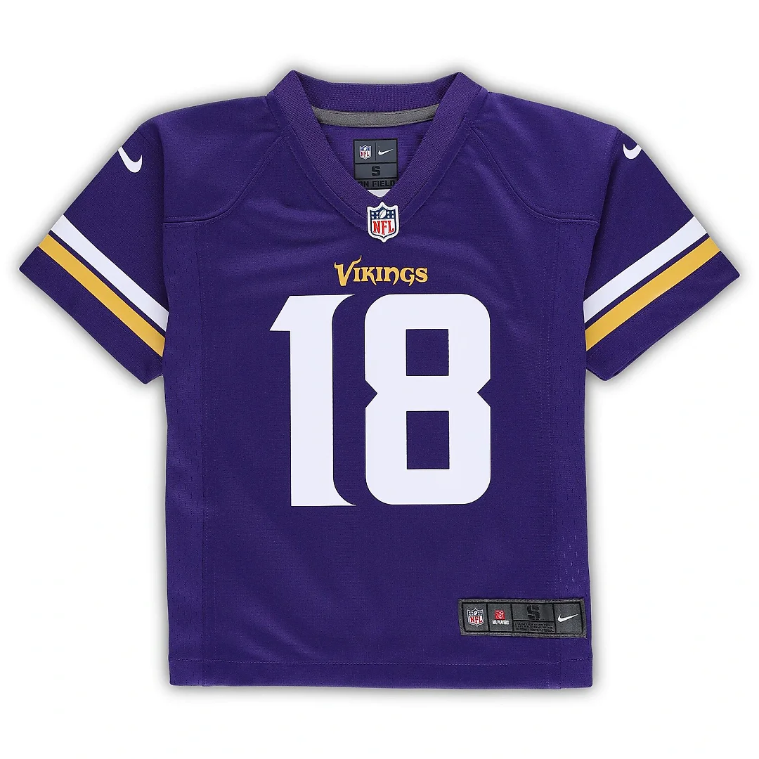 Zennovawear Justin Jefferson Minnesota Vikings Preschool Game Jersey - Purple