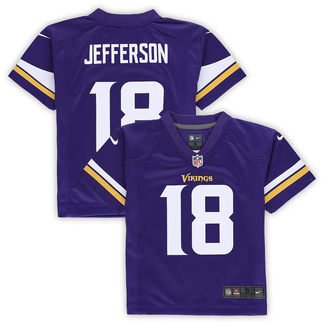 Zennovawear Justin Jefferson Minnesota Vikings Preschool Game Jersey - Purple