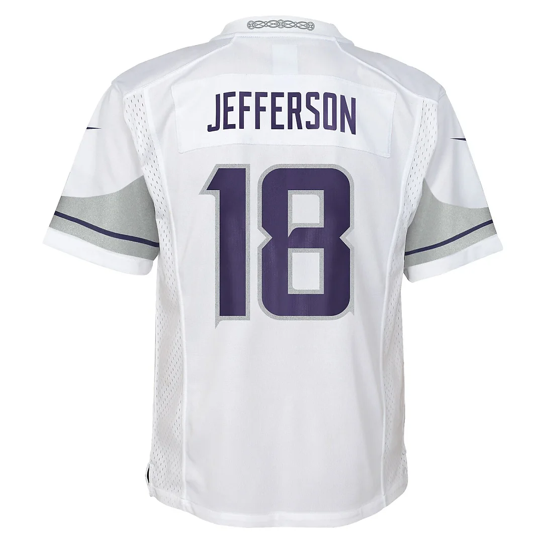 Zennovawear Justin Jefferson Minnesota Vikings Preschool Alternate Player Game Jersey - White