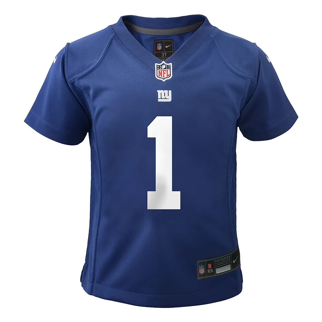Zennovawear Malik Nabers New York Giants Preschool Team Player Game Jersey - Royal