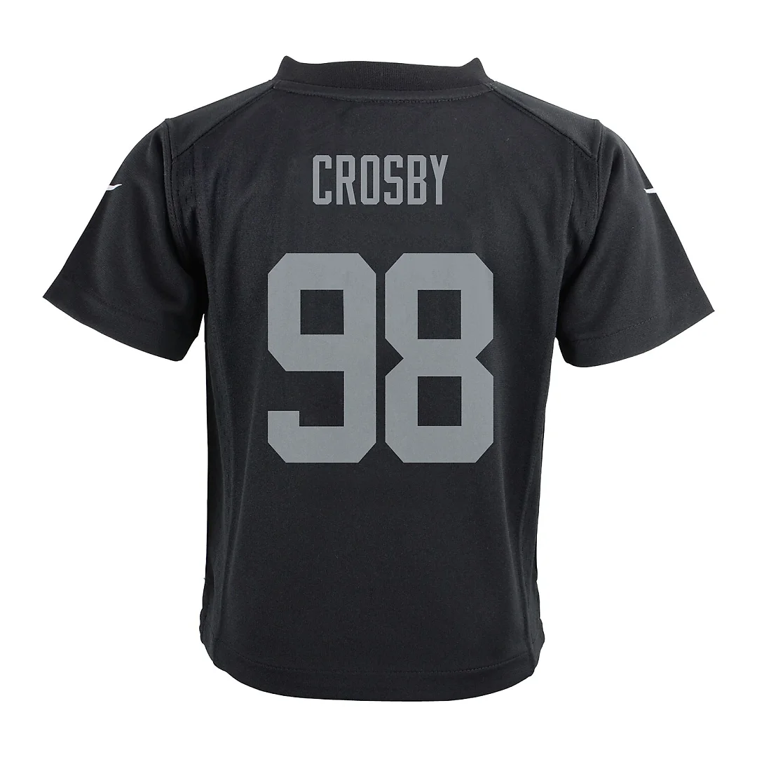Zennovawear Maxx Crosby Las Vegas Raiders Preschool Team Game Jersey - Black