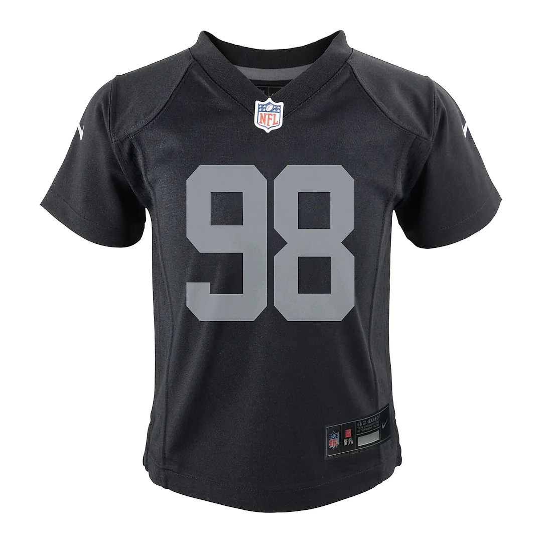Zennovawear Maxx Crosby Las Vegas Raiders Preschool Team Game Jersey - Black
