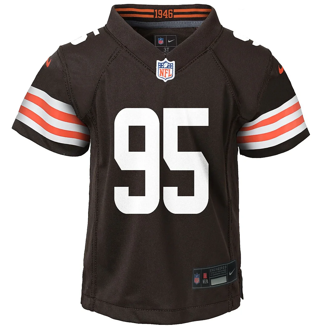 Zennovawear Myles Garrett Cleveland Browns Preschool Player Game Jersey - Brown