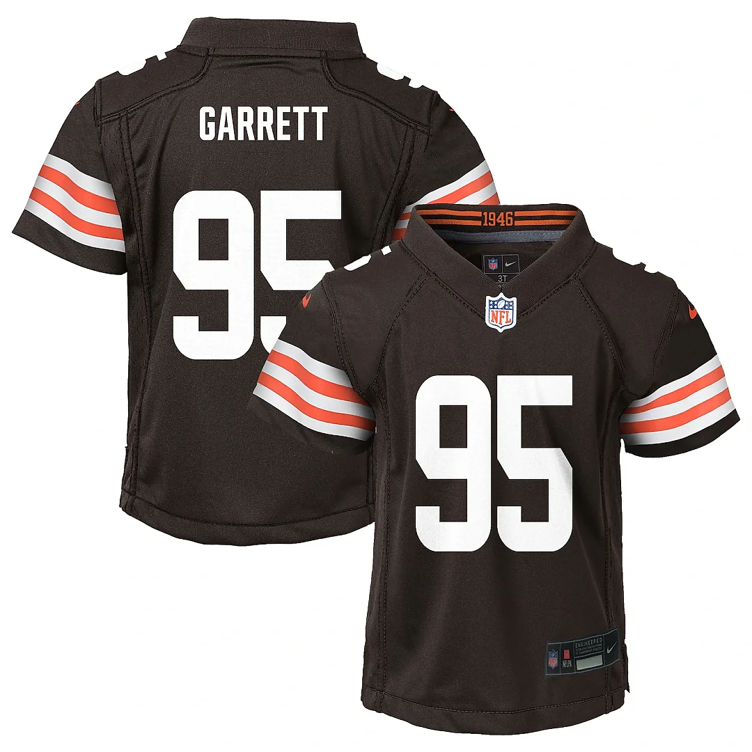 Zennovawear Myles Garrett Cleveland Browns Preschool Player Game Jersey - Brown