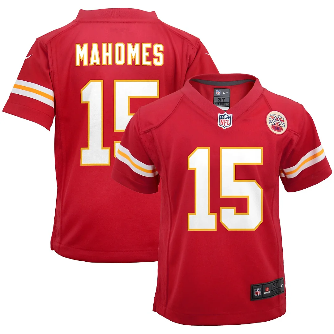 Zennovawear Patrick Mahomes Kansas City Chiefs Preschool Game Jersey - Red