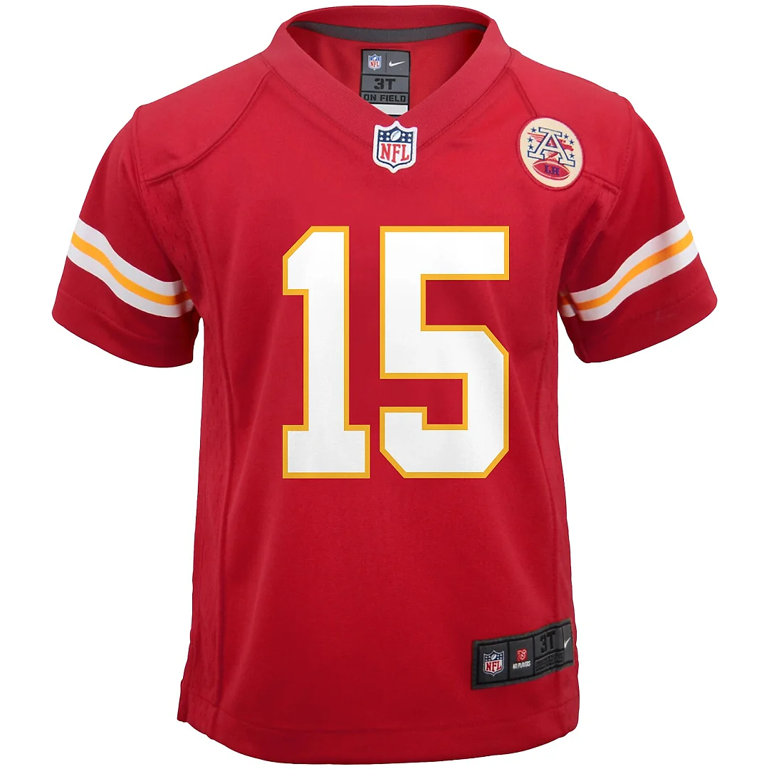 Zennovawear Patrick Mahomes Kansas City Chiefs Preschool Game Jersey - Red
