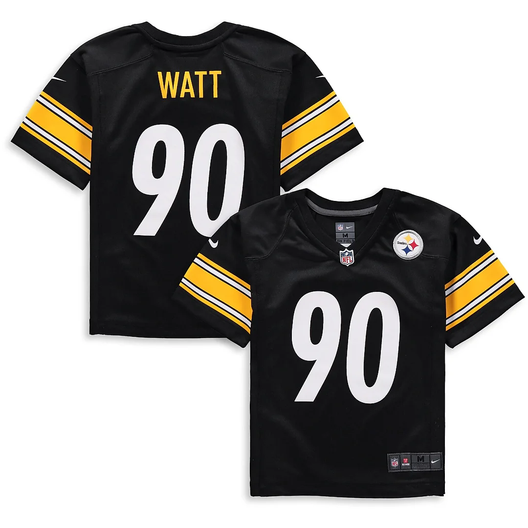 Zennovawear T.J. Watt Pittsburgh Steelers Preschool Game Jersey - Black