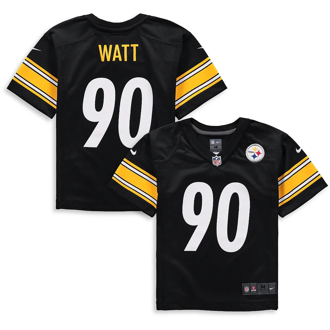 Zennovawear T.J. Watt Pittsburgh Steelers Preschool Game Jersey - Black