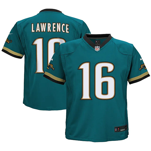 Zennovawear Trevor Lawrence Jacksonville Jaguars Preschool Prowler Throwback Player Game Jersey - Teal