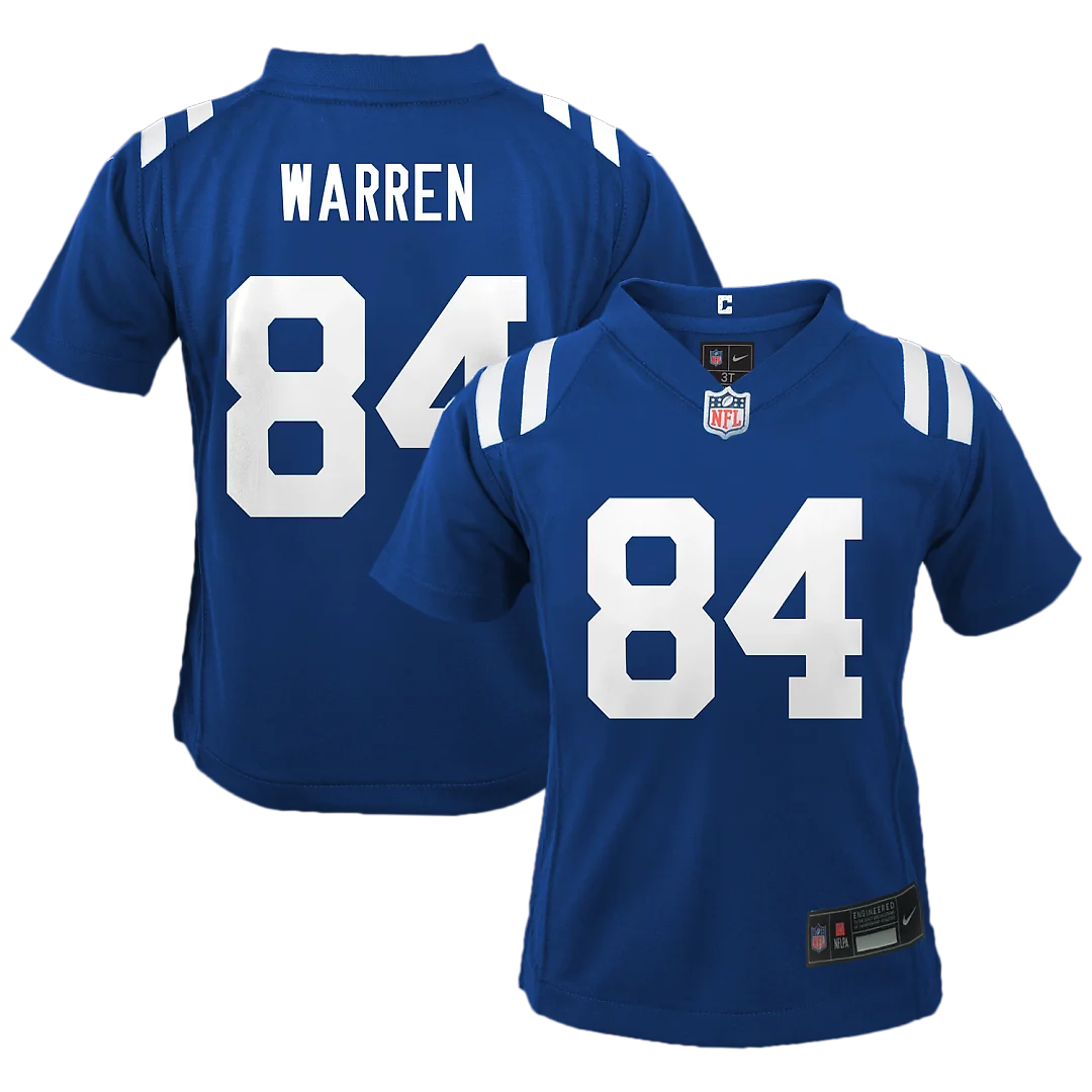 Zennovawear Tyler Warren Indianapolis Colts Preschool Team Game Jersey - Royal