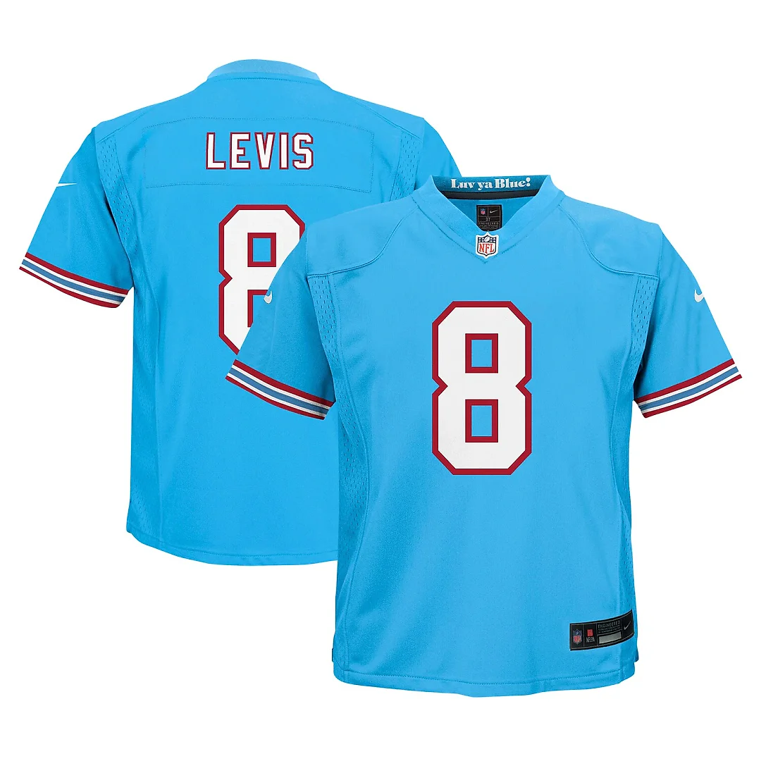 Zennovawear Will Levis Tennessee Titans Preschool Alternate Player Game Jersey - Light Blue