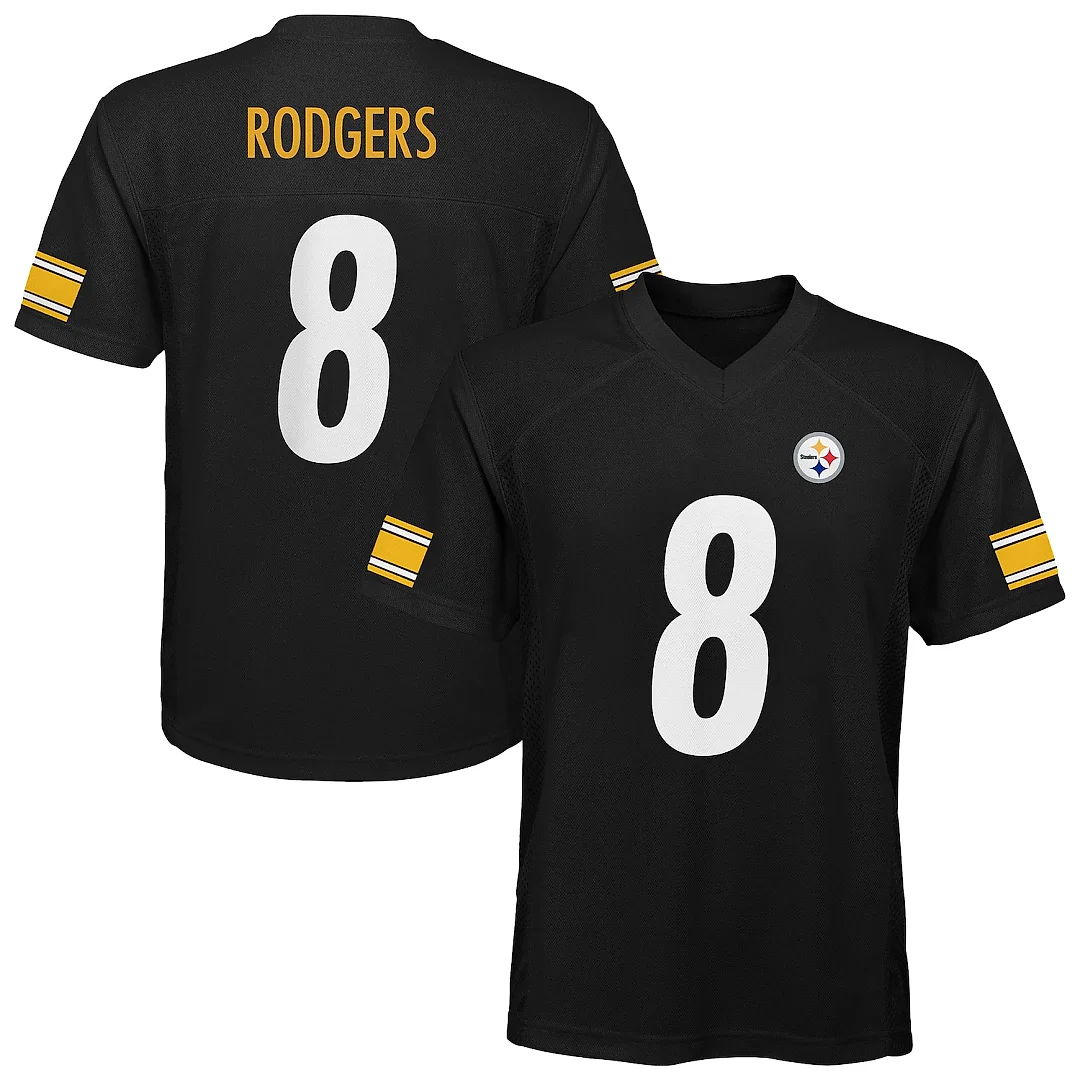 Zennovawear Aaron Rodgers Pittsburgh Steelers Preschool Replica Player Jersey - Black