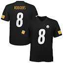 Zennovawear Aaron Rodgers Pittsburgh Steelers Preschool Replica Player Jersey - Black