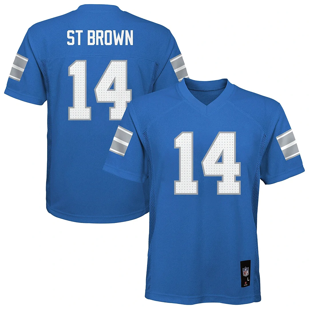 Zennovawear Amon-Ra St. Brown Detroit Lions Preschool Replica Player Jersey - Blue