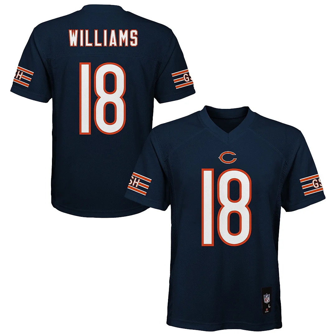 Zennovawear Caleb Williams Chicago Bears Preschool Replica Player Jersey - Navy