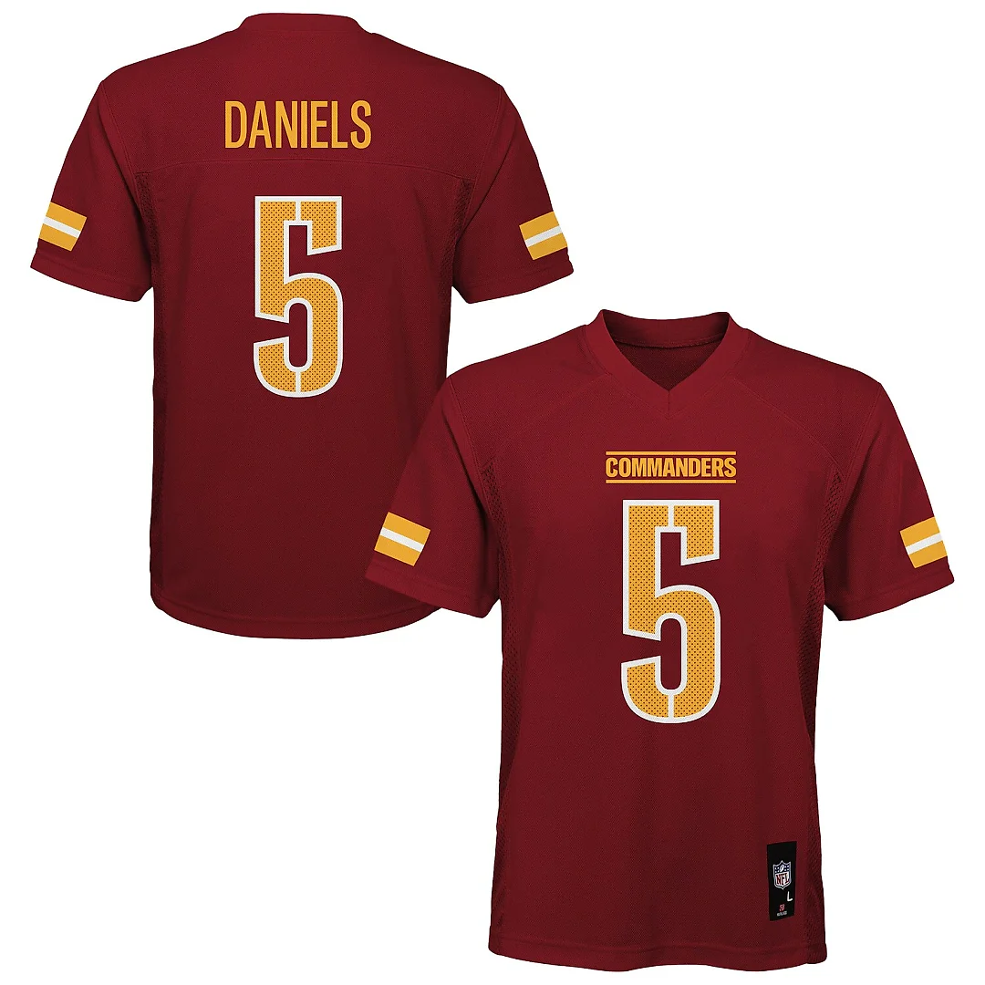 Zennovawear Jayden Daniels Washington Commanders Preschool Replica Player Jersey - Burgundy