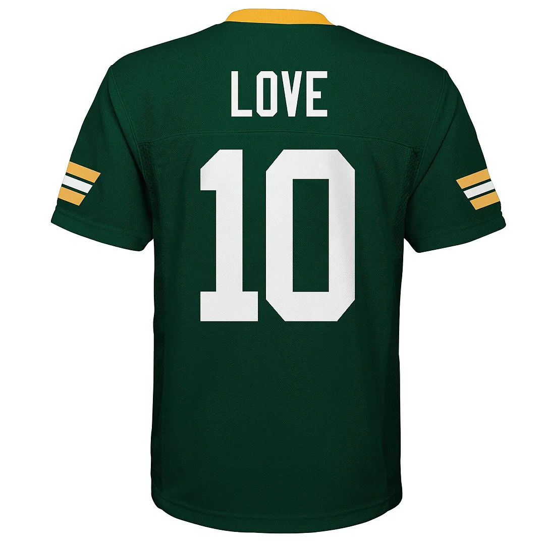 Zennovawear Jordan Love Green Bay Packers Preschool Replica Player Jersey - Green