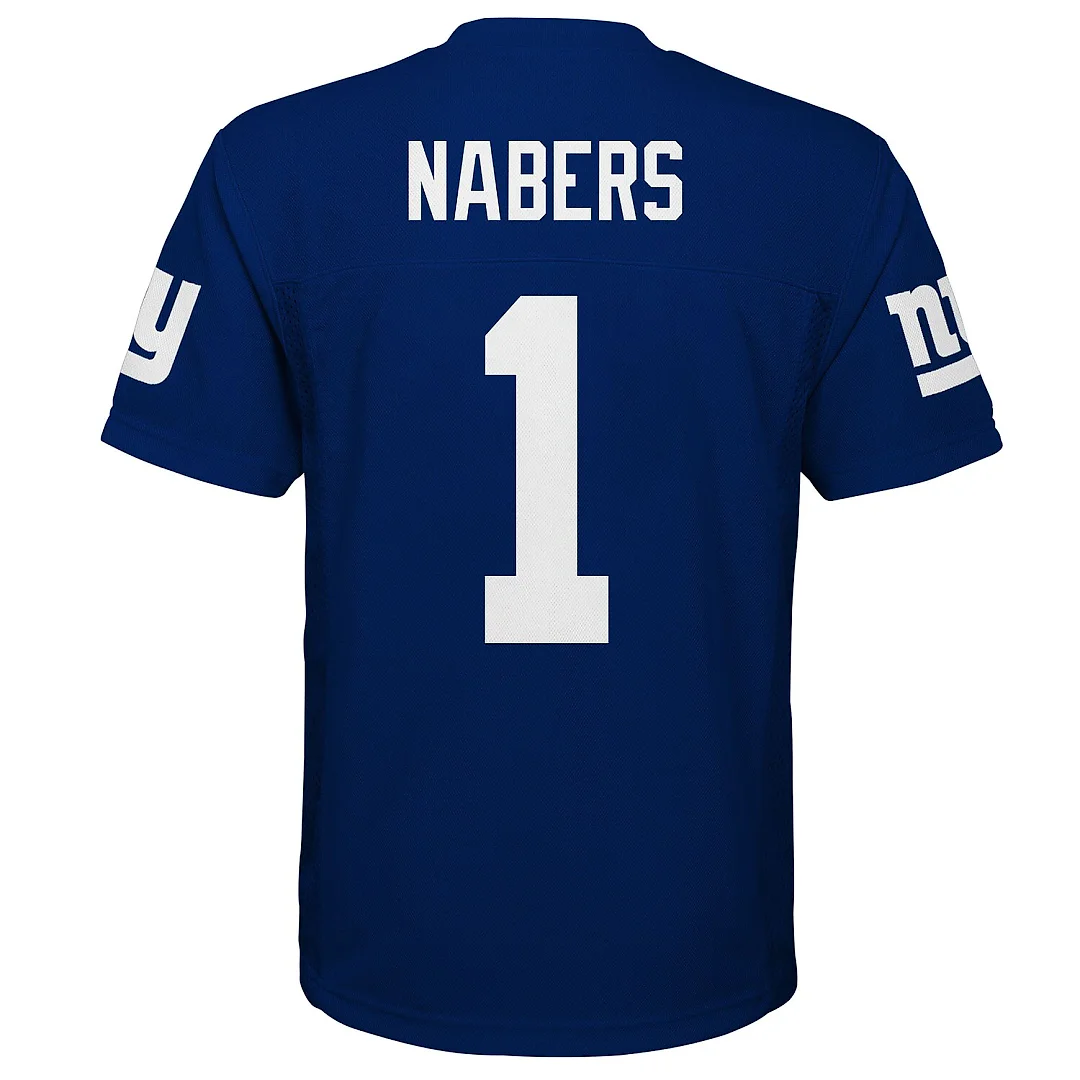Zennovawear Malik Nabers New York Giants Preschool Replica Player Jersey - Royal