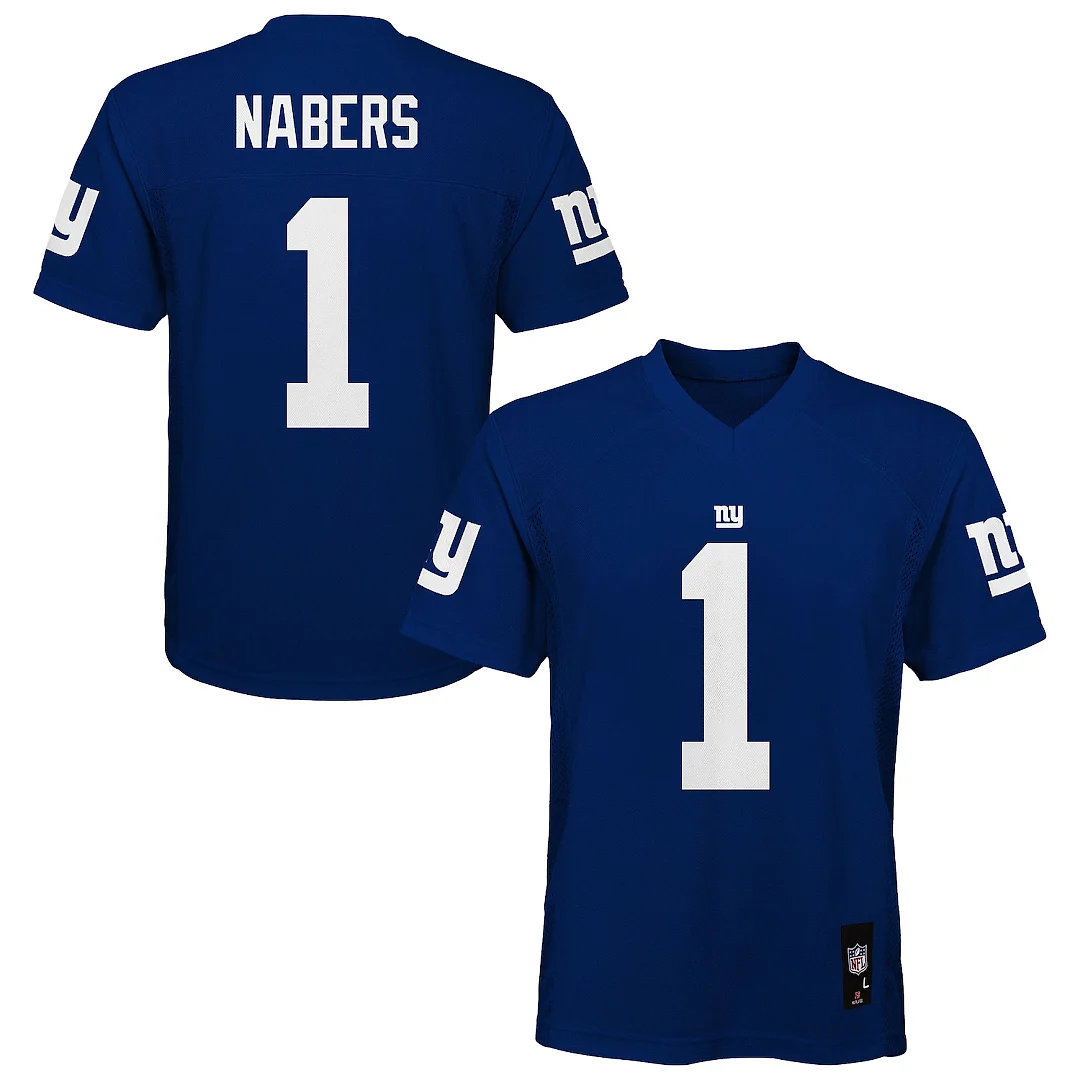 Zennovawear Malik Nabers New York Giants Preschool Replica Player Jersey - Royal