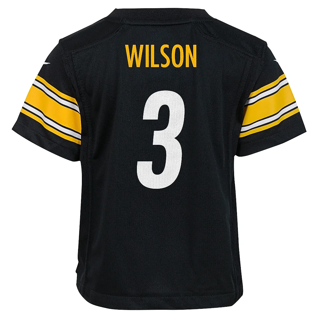 Zennovawear Preschool Pittsburgh Steelers Russell Wilson Black Player Game Jersey