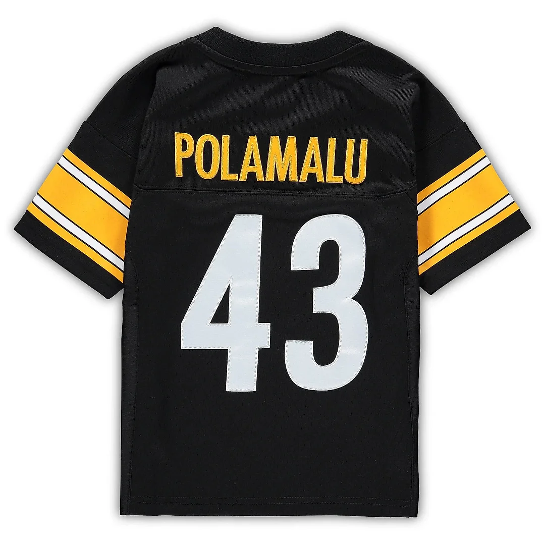 Zennovawear Preschool Pittsburgh Steelers Troy Polamalu Mitchell & Ness Black Retired Legacy Jersey