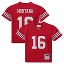 Zennovawear Preschool San Francisco 49ers Joe Montana Mitchell & Ness Scarlet 1990 Retired Player Legacy Jersey