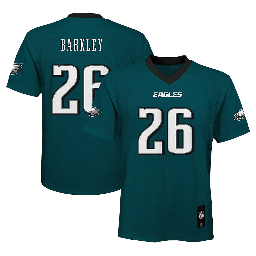 Zennovawear Saquon Barkley Philadelphia Eagles Preschool Replica Player Jersey - Midnight Green