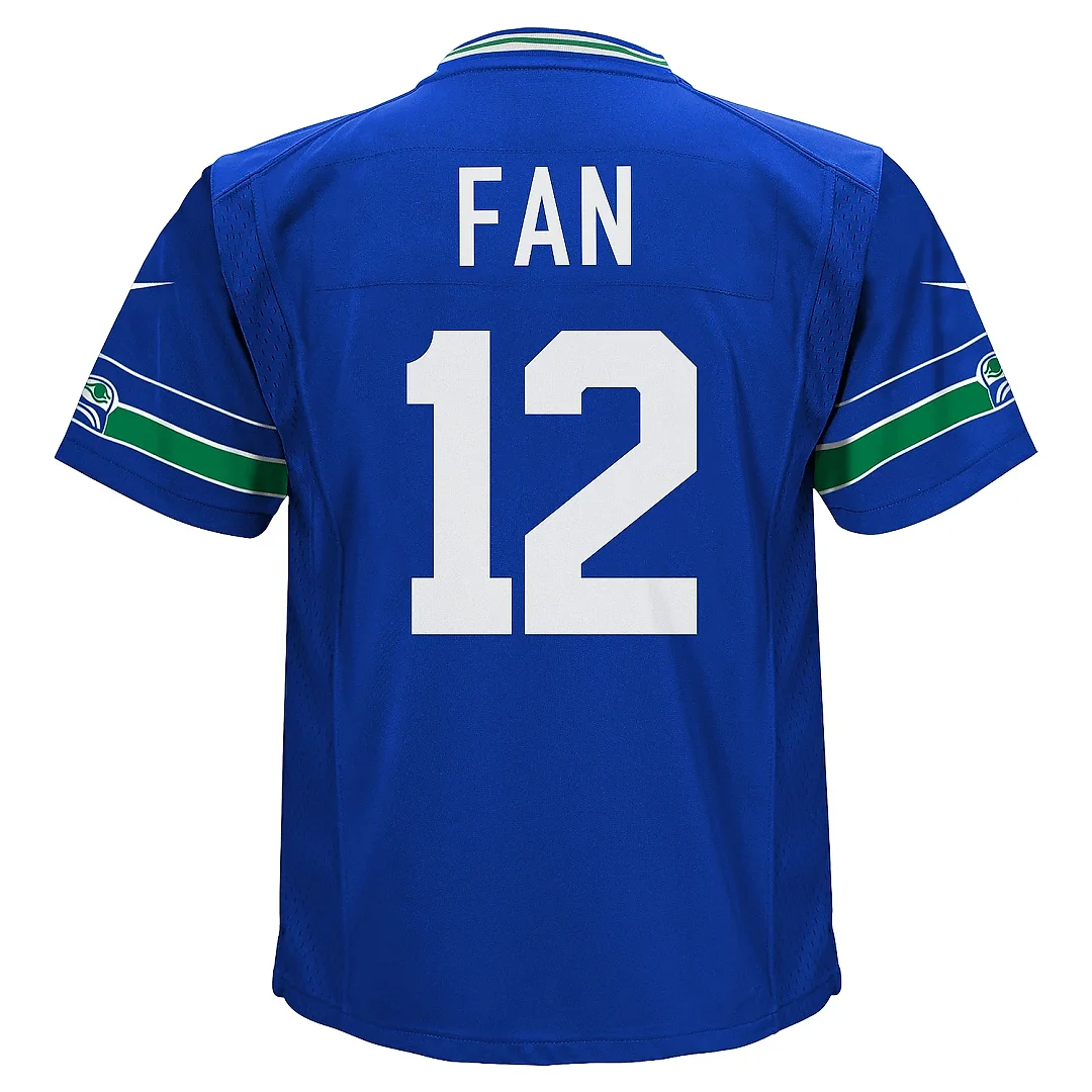 Zennovawear Preschool Seattle Seahawks 12th Fan Royal Alternate Game Jersey