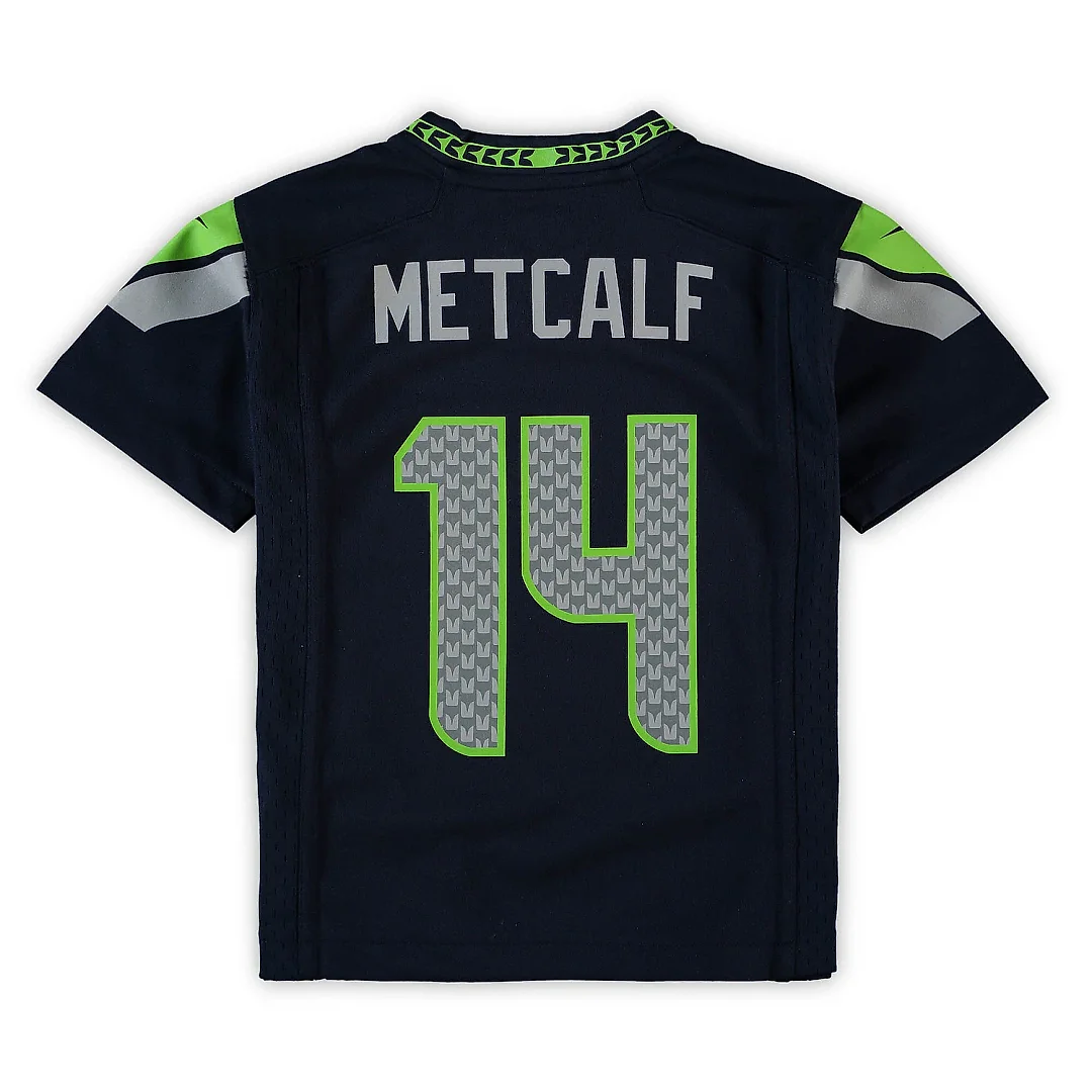Zennovawear Preschool Seattle Seahawks DK Metcalf Navy Game Jersey