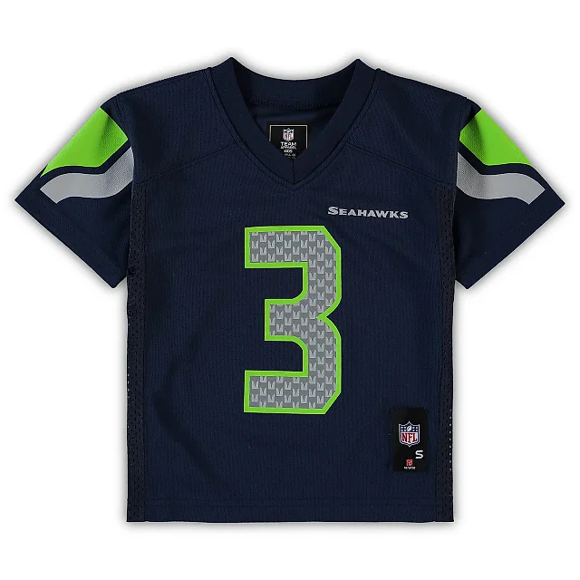 Zennovawear Preschool Seattle Seahawks Russell Wilson College Navy Player Jersey