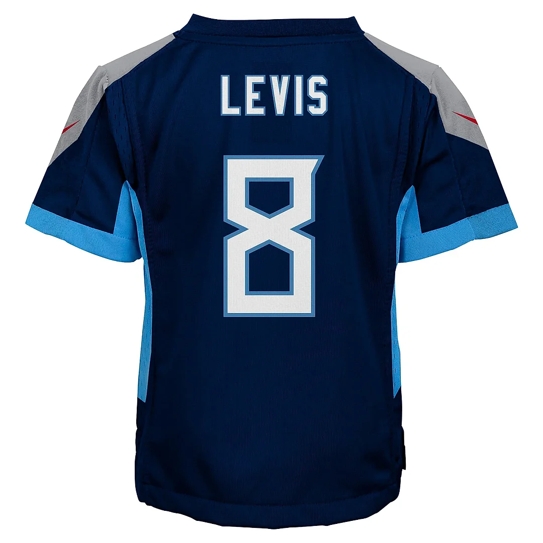 Zennovawear Preschool Tennessee Titans Will Levis Navy Game Jersey