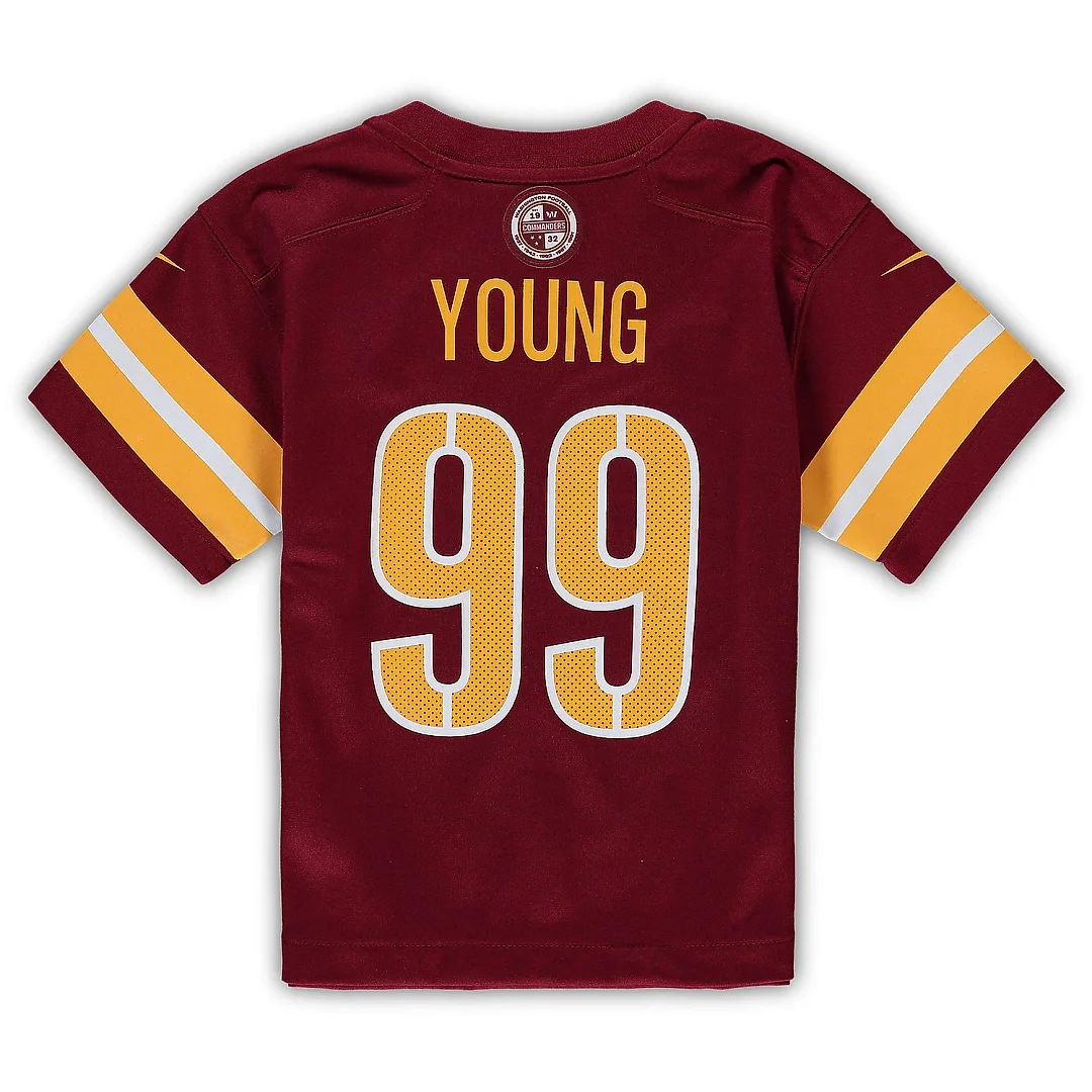 Zennovawear Preschool Washington Commanders Chase Young Burgundy Game Jersey