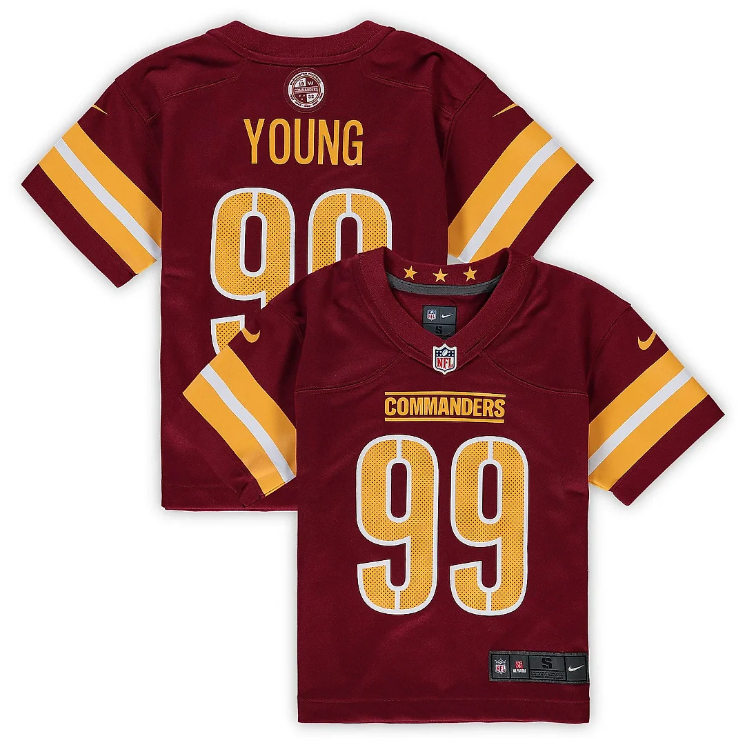 Zennovawear Preschool Washington Commanders Chase Young Burgundy Game Jersey